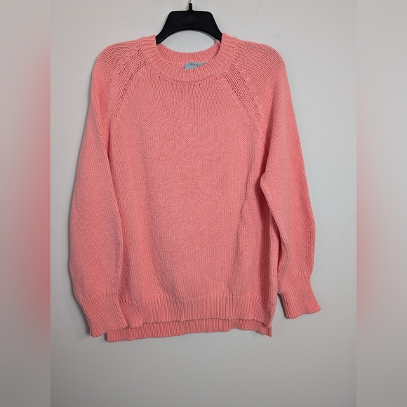 Mersea Sweaters - Mersea Voyageur Sweater Chunky Knit Pink Ballon Sleeve Crew neck Sz L